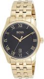 BOSS Analogue Quartz Watch for Men with Gold Coloured Stainless Steel Bracelet -...