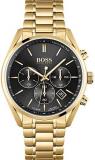 BOSS Chronograph Quartz Watch for Men with Gold Coloured Stainless Steel Bracelet - 1513848