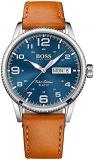 BOSS Analogue Quartz Watch for Men with Light Brown Leather Strap - 1513331