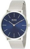 BOSS Analogue Quartz Watch for Men with Silver Stainless Steel Mesh Bracelet - 1...