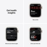 Apple Watch Series 7 (GPS + Cellular, 41mm) Smart watch - Starlight Aluminium Case with Starlight Sport Band - Regular. Fitness Tracker, Blood Oxygen & ECG Apps, Water Resistant