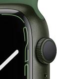 Apple Watch Series 7 (GPS, 45mm) Smart watch - Green Aluminium Case with Clover Sport Band - Regular. Fitness Tracker, Blood Oxygen & ECG Apps, Always-On Retina Display, Water Resistant