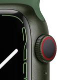 Apple Watch Series 7 (GPS + Cellular, 41mm) Smart watch - Green Aluminium Case with Clover Sport Band - Regular. Fitness Tracker, Blood Oxygen & ECG Apps, Always-On Retina Display, Water Resistant