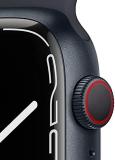 Apple Watch Series 7 (GPS + Cellular, 45mm) Smart watch - Midnight Aluminium Case with Midnight Sport Band - Regular. Fitness Tracker, Blood Oxygen & ECG Apps, Always-On Retina Display,Water Resistant