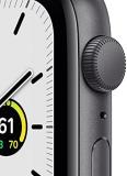 Apple Watch SE (1st generation) (GPS, 44mm) Smart watch - Space Grey Aluminium Case with Midnight Sport Band - Regular. Fitness & Activity Tracker, Heart Rate Monitor, Water Resistant