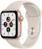Apple Watch SE (1st generation) (GPS + Cellular, 40mm) Smart watch - Gold Aluminium Case with Starlight Sport Band - Regular. Fitness & Activity Tracker, Heart Rate Monitor, Water Resistant