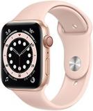 Apple Watch Series 6 GPS + Cellular, 44mm Gold Aluminium Case with Pink Sand Spo...