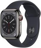 Apple Watch Series 8 (GPS + Cellular 41mm) Smart watch - Graphite Stainless Stee...
