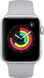 Apple Watch Series 3 (42mm, Silver Aluminum Case with White Sport Band - GPS Only) (Renewed)