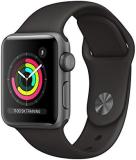 Apple Watch Series 3 (GPS, 38mm) - Space Grey Aluminum Case with Black Sport Ban...