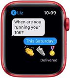 Apple Watch Series 6 44mm (GPS + Cellular) - (PRODUCT)Red Aluminium Case with (PRODUCT)Red Sport Band (Renewed)