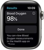 Apple Watch Series 6 GPS + Cellular, 44mm Graphite Stainless Steel Case with Black Sport Band - Regular