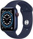 Apple Watch Series 6 44mm (GPS + Cellular) - Blue Aluminium Case with Deep Navy ...