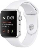 Apple Watch Series 2 42mm - Silver Aluminium Case with White Sport Band (Renewed)
