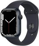 Apple Watch Series 7 (GPS, 45MM) - Midnight Aluminum Case with Midnight Sport Band (Renewed)