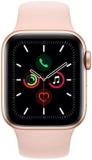 Apple Watch Series 5 (GPS + Cellular, 40mm) - Gold Aluminium Case with Pink Sand Sport Band (Renewed)