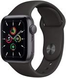 Apple Watch SE 40mm (GPS) - Space Grey Aluminium Case with Black Sport Band (Ren...