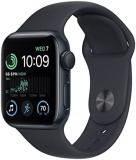 Apple Watch SE (2nd generation) (GPS + Cellular, 40mm) Smart watch - Midnight Aluminium Case with Midnight Sport Band - Regular. Fitness & Sleep Tracker, Crash Detection, Water Resistant