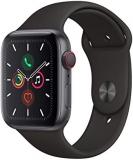 Apple Watch Series 5 (GPS + Cellular, 44mm) - Space Grey Aluminium Case with Bla...