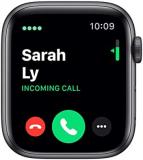 Apple Watch Series 5 (GPS + Cellular, 44mm) - Space Grey Aluminium Case with Black Sport Band (Renewed)