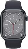 Apple Watch Series 8 (GPS + Cellular, 41mm) Smart watch - Midnight Aluminium Case with Midnight Sport Band - Regular. Fitness Tracker, Blood Oxygen & ECG Apps, Water Resistant