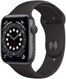 Apple Watch Series 6 44mm (GPS) - Space Grey Aluminium Case with Black Sport Ban...