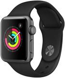 Apple Watch Series 3 38mm (GPS) - Space Grey Aluminium Case with Black Sport Ban...