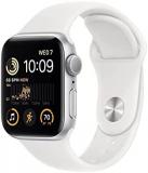 Apple Watch SE (2nd generation) (GPS, 40mm) Smart watch - Silver Aluminium Case with White Sport Band - Regular. Fitness & Sleep Tracker, Crash Detection, Heart Rate Monitor, Water Resistant