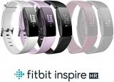 Fitbit Inspire HR Health & Fitness Tracker with Auto-Exercise Recognition, 5 Day Battery, Sleep & Swim Tracking, White/Black
