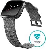 Fitbit Versa Special Edition Health & Fitness Smartwatch with Heart Rate, Music & Swim Tracking, Charcoal