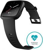 Fitbit Versa Health & Fitness Smartwatch with Heart Rate, Music & Swim Tracking, Black