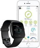 Fitbit Versa Health & Fitness Smartwatch with Heart Rate, Music & Swim Tracking, Black