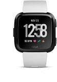 Fitbit Versa Health & Fitness Smartwatch with Heart Rate, Music & Swim Tracking, Black/White