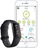 Fitbit Charge 3 Advanced Fitness Tracker with Heart Rate, Swim Tracking & 7 Day Battery - Graphite/Black, One Size