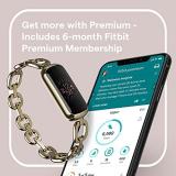 Fitbit Luxe Special Edition Activity Tracker with up to 6 days battery life, stress management tools and Active Zone Minutes, Peony / Soft Gold Stainless Steel