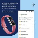 Fitbit Luxe Activity Tracker with up to 6 days battery life, stress management tools and Active Zone Minutes, Orchid / Platinum Stainless Steel