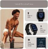 Fitbit Versa 4 Fitness Smartwatch with built-in GPS and up to 6 days battery life - compatible with Android and iOS.