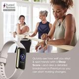 Fitbit Luxe Activity Tracker with up to 6 days battery life, stress management tools and Active Zone Minutes, Lunar White / Soft Gold Stainless Steel