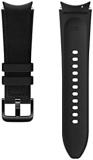 Samsung Electronics Hybrid Leather Silicone Watch Band Strap Small/Medium , for Galaxy Watch 4 and Galaxy Watch 4 Classic (US Version), BLACK (ET-SHR88SBEGUJ)