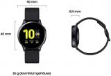 Samsung Galaxy Watch Active2 40mm - Pedometer, Aqua Black (Renewed)