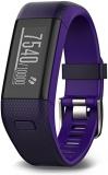 Garmin Vivosmart HR+ GPS Fitness Activity Tracker with Smart Notifications and Wrist Based Heart Rate Monitor - Regular, Purple