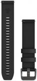 Garmin Quick Release 20 Watch Band, Black Silicone with Gunmetal Hardware, (010-13114-00)