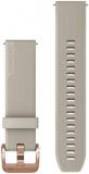 Garmin Quick Release 20 Watch Band, Light Sand Silicone with Rose Gold Hardware,...