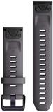 Garmin Quickfit 20 Watch Band, Shale Gray Silicone with Amethyst Hardware