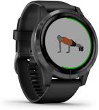 Garmin Vívoactive 4, GPS Smartwatch, Features Music, Body Energy Monitoring, Ani...