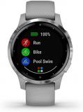 Garmin Vívoactive 4S, Smaller-Sized GPS Smartwatch, Features Music, Body Energy Monitoring, Animated Workouts, Pulse Ox Sensors and More, Powder Gray/Silver (Renewed)
