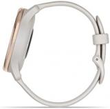 Garmin vivomove Trend - Peach Gold Stainless Steel Bezel with Ivory Case and Silicone Band