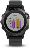 Garmin Fenix 5 Multisport GPS Watch with Outdoor Navigation and Wrist-Based Heart Rate - Slate Grey with Black Band