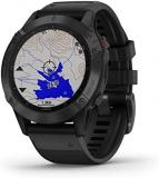 Garmin fenix 6 Pro, Ultimate Multisport GPS Watch, Black with Black Band (Renewed)