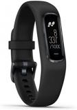 Garmin Small/Medium vivosmart 4 Smart Activity Tracker with Wrist-Based Heart Rate and Fitness Monitoring Tools - Black